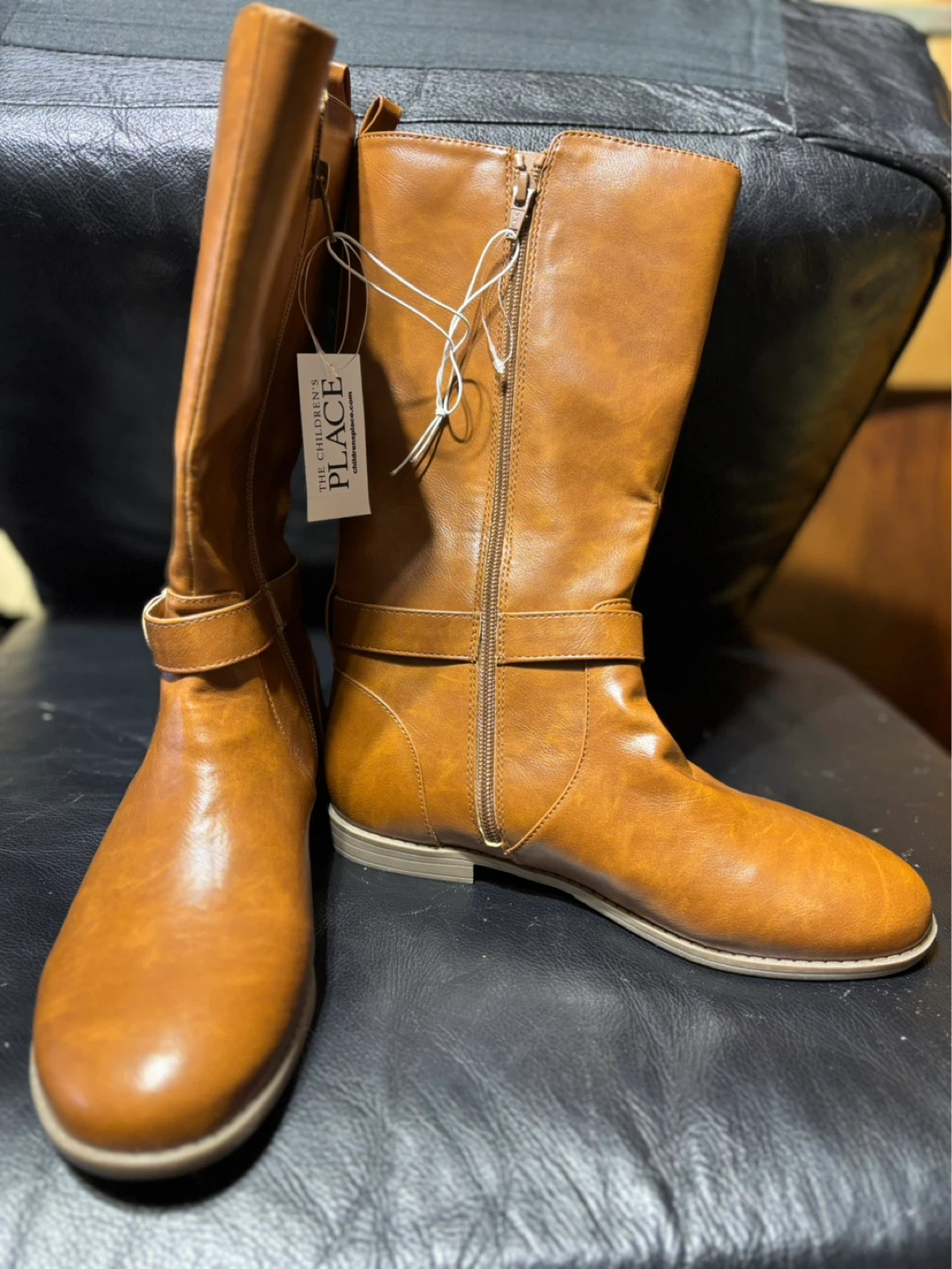 The Children's Place Brown Faux Leather Boots