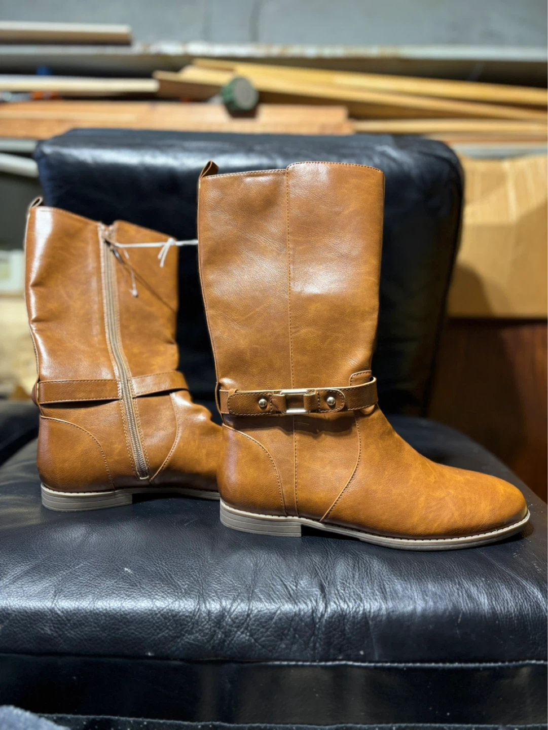 The Children's Place Brown Faux Leather Boots - photo 2