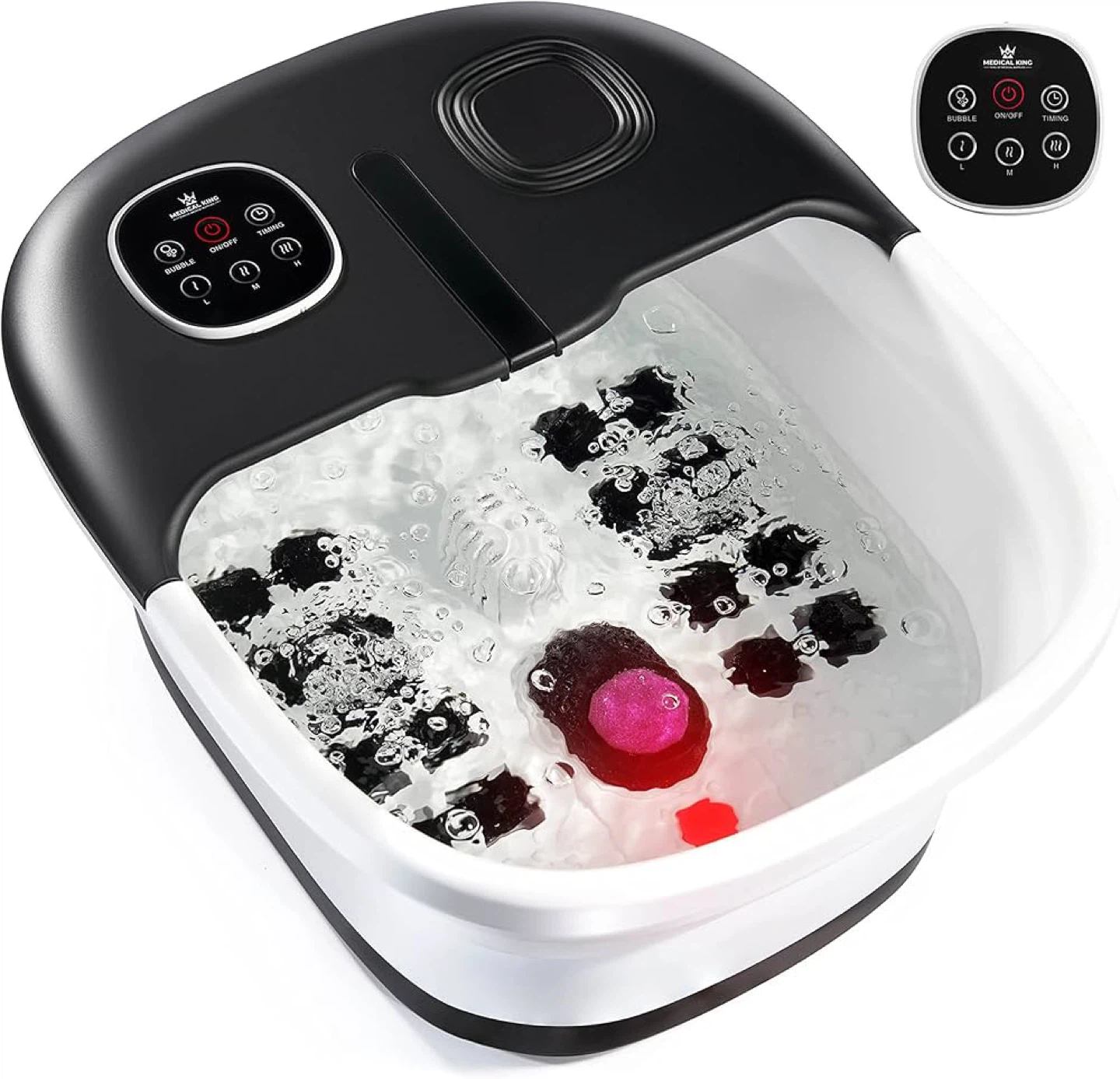Medical King Collapsible Foot Spa Massager with Remote Control - photo 3