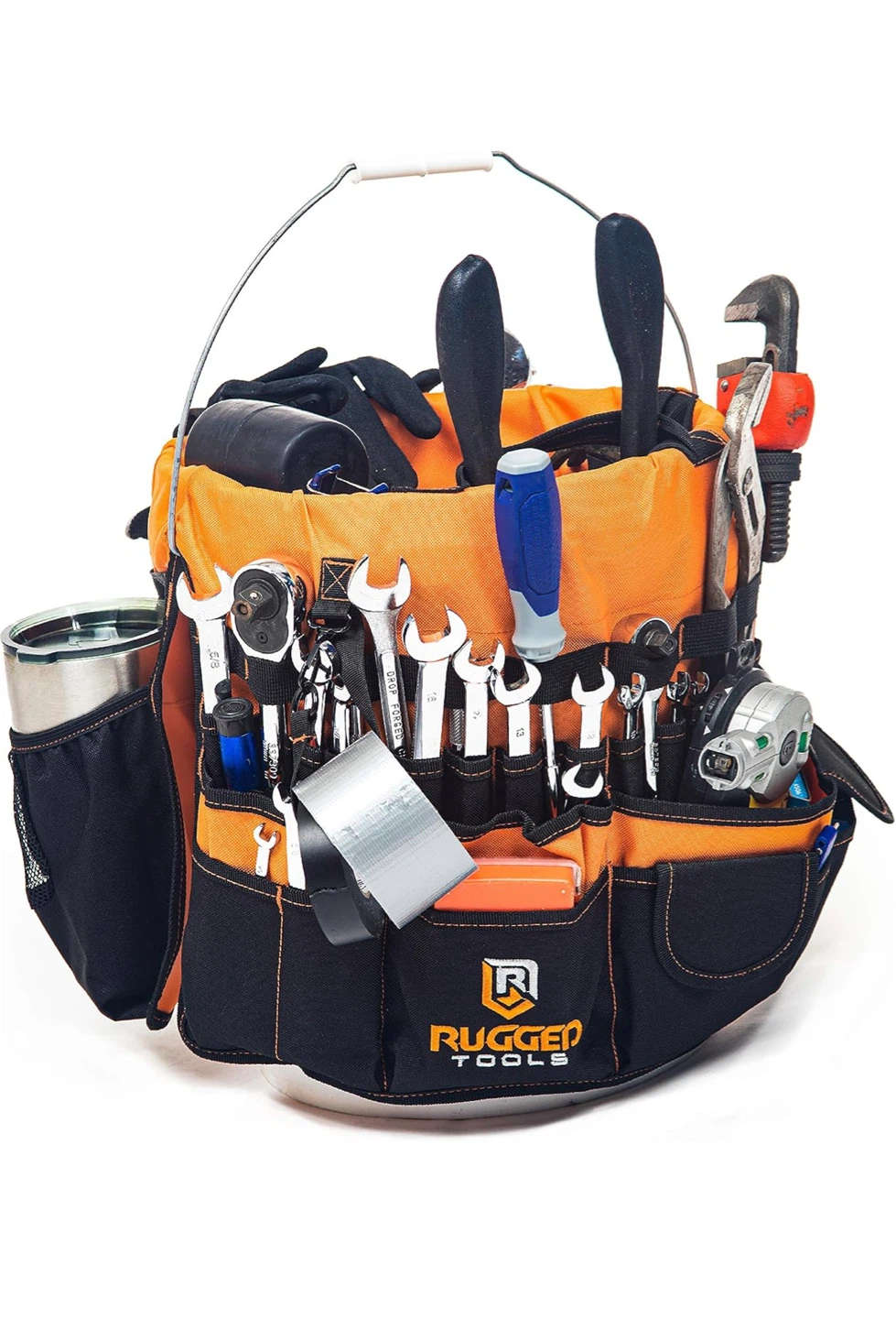 Rugged Tools Bucket Organizer with Multiple Pockets - photo 5