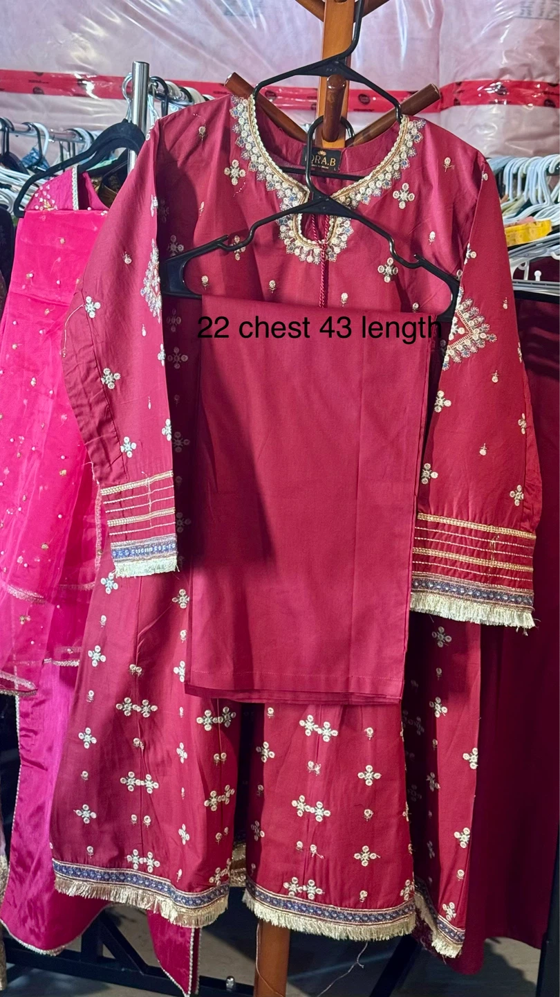 Embroidered Kurti with Pant