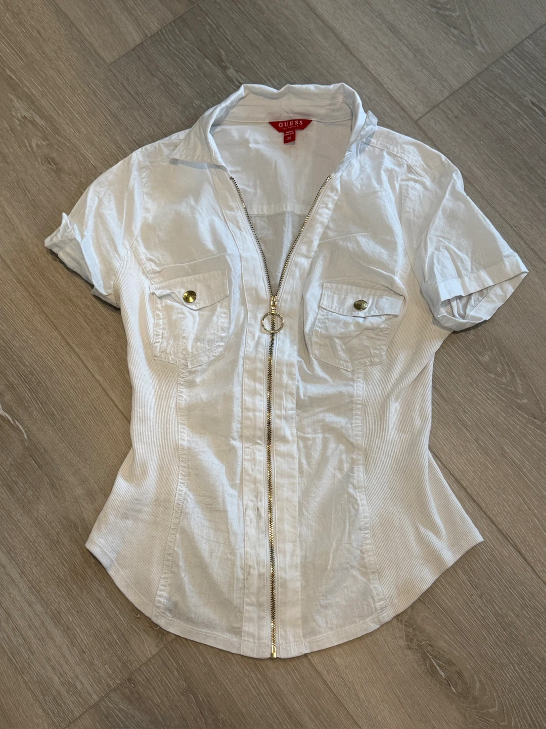 Guess Black & White Button-Up Shirts - Size XS - photo 5
