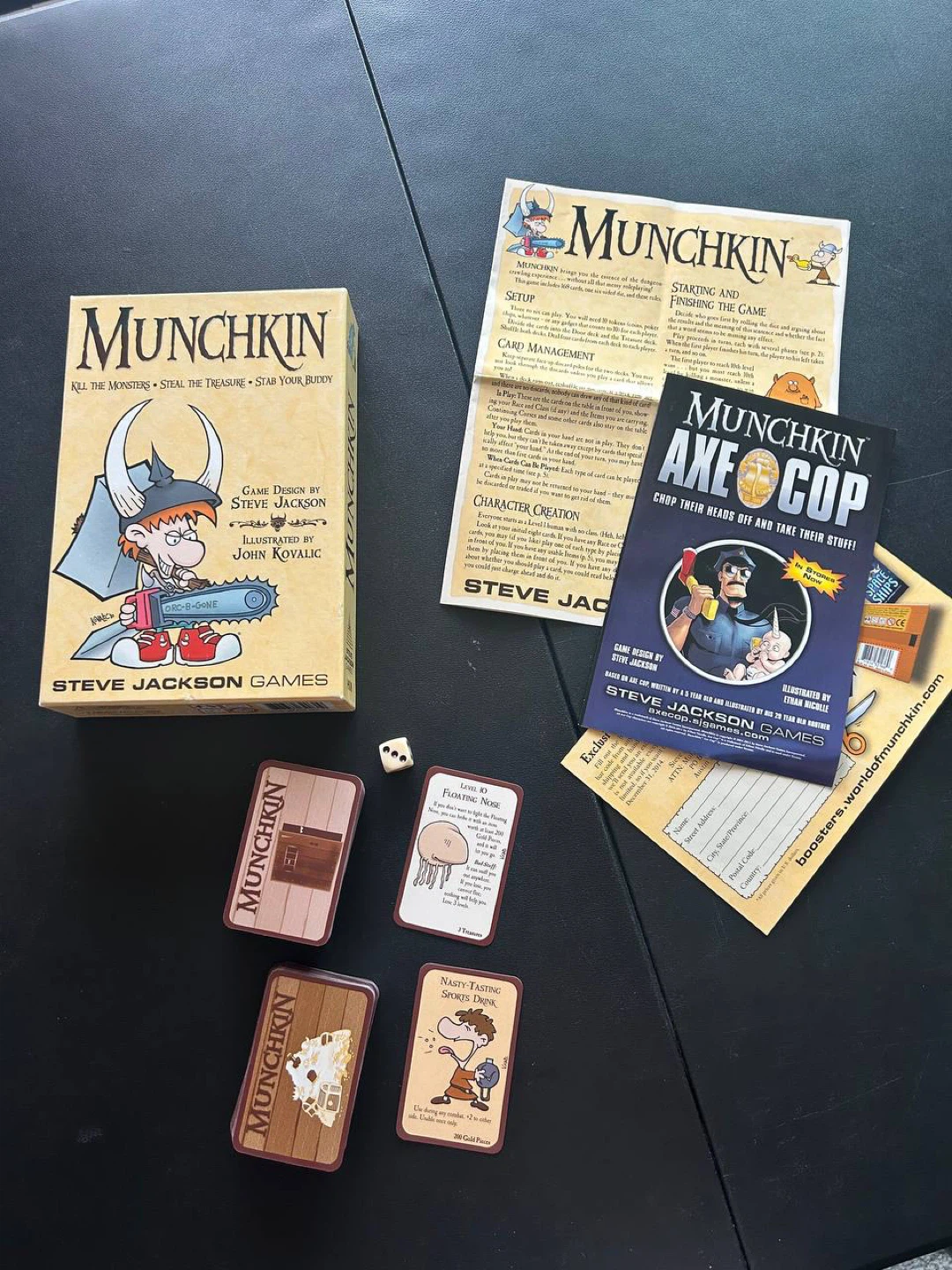 Munchkin original + Munchkin Axe Cop Board game New sealed