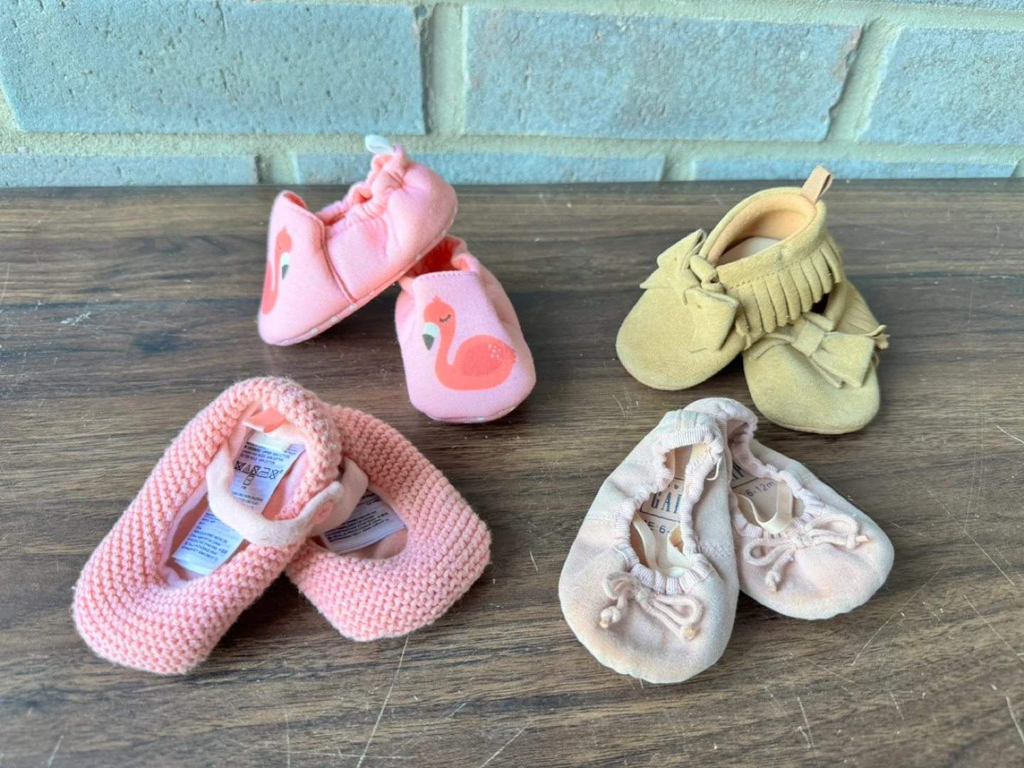 Baby Girl Ballet Flats Shoes Slippers / 6-12 months