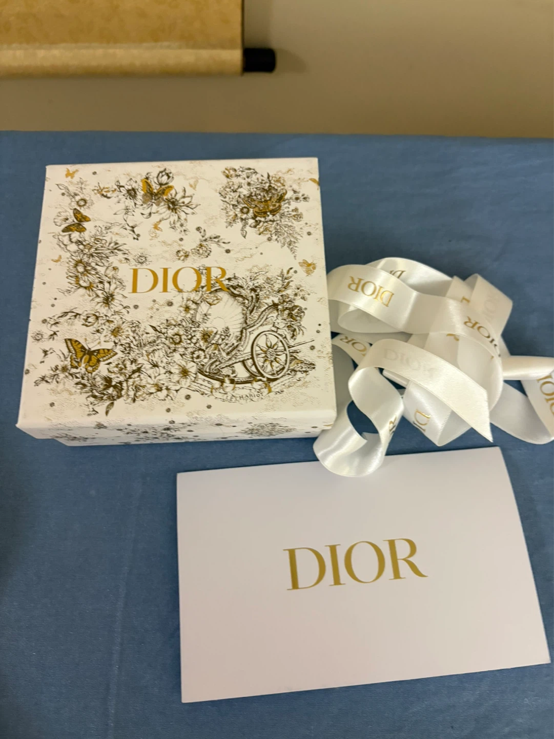 Dior Gift Box with Ribbon and Card