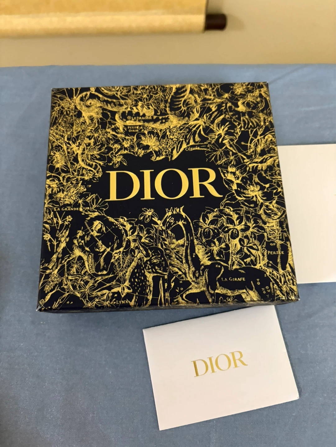 Dior Gift Box with Ribbon and Cards