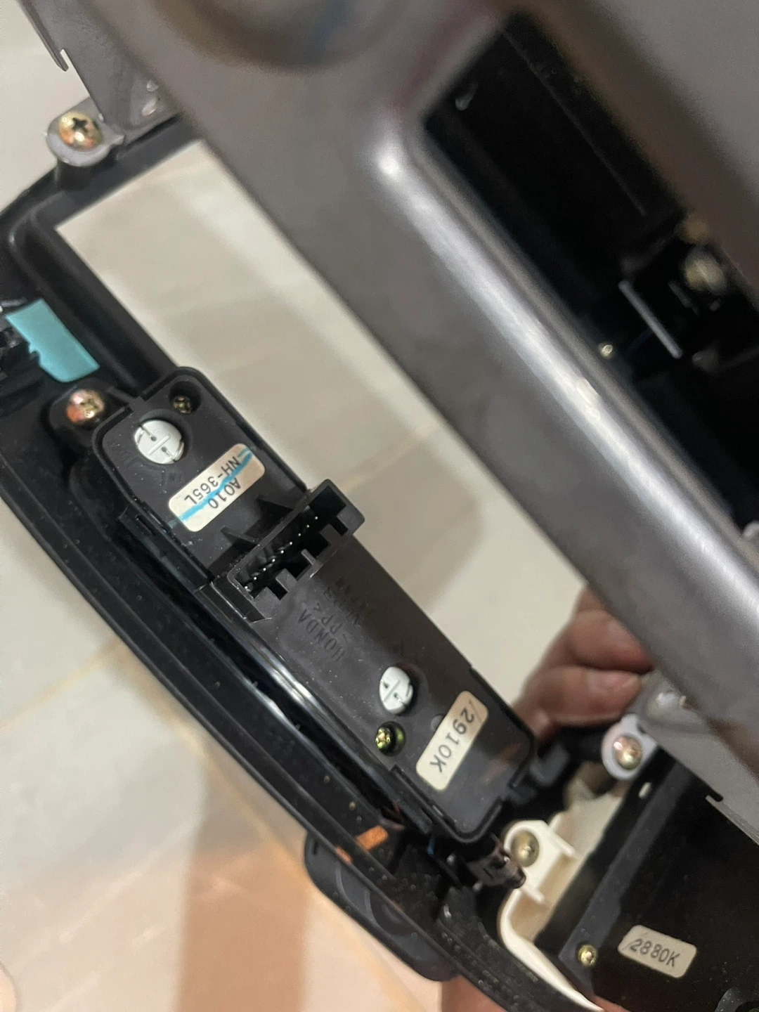Honda Radio Trim Panel with climate Controls - photo 3