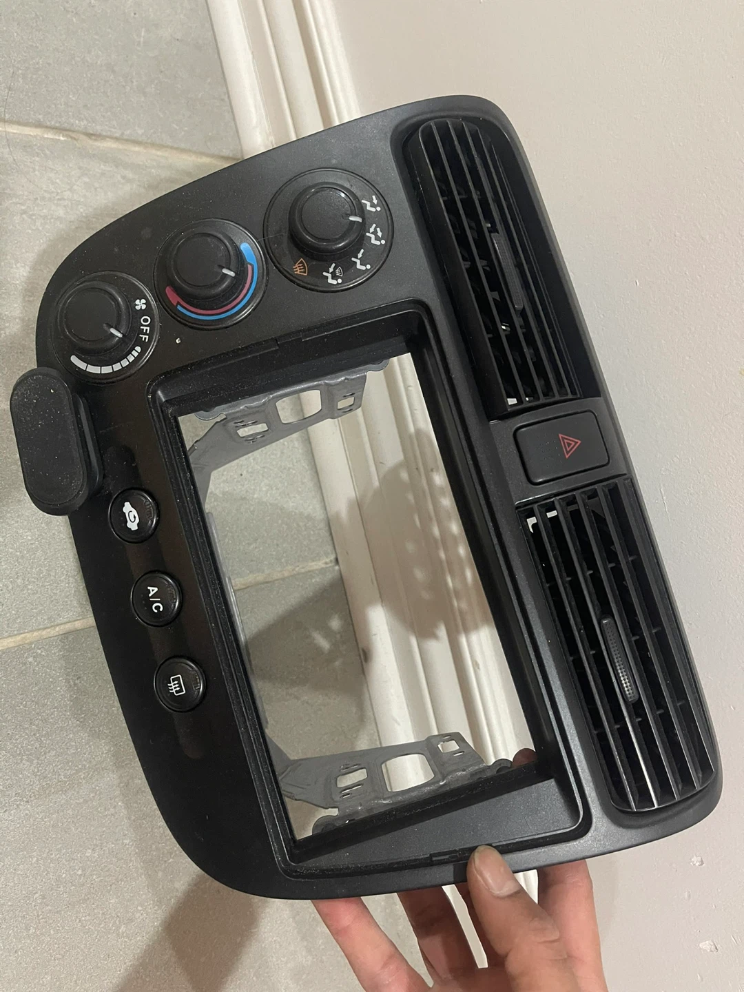 Honda Radio Trim Panel with climate Controls