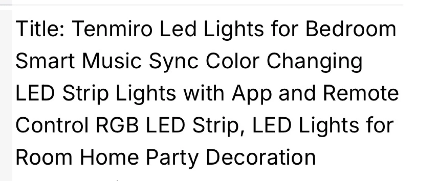 Tenmiro LED Strip Lights - 100ft RGB Smart Music Sync - photo 3