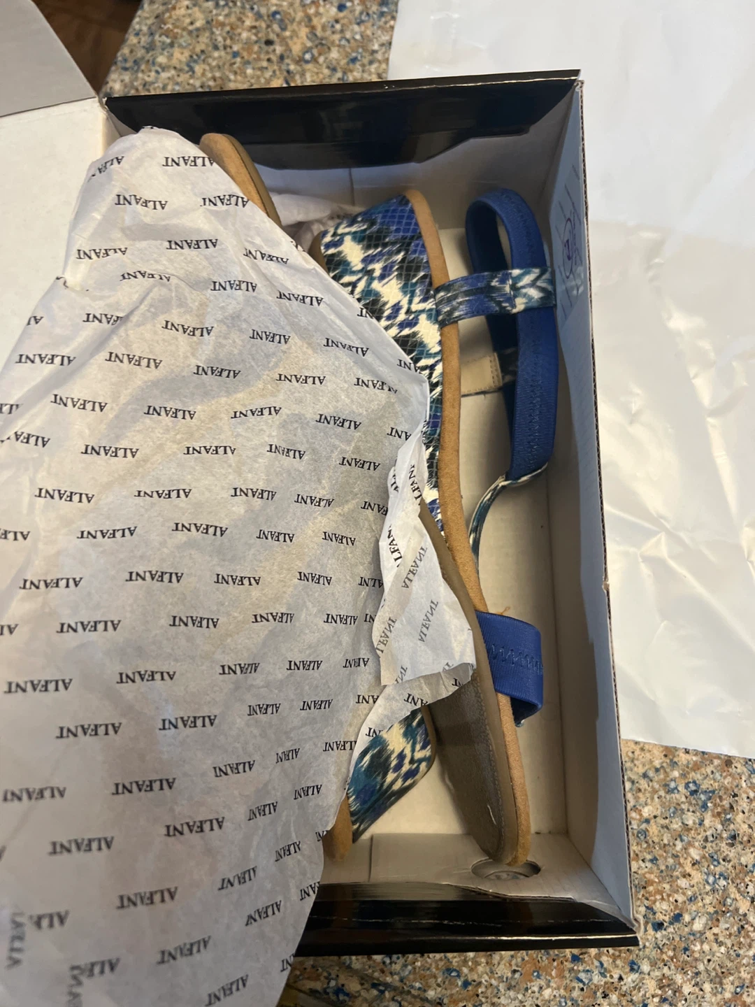 Alfani Women's Blue Wedge Sandals Size 11 - photo 5