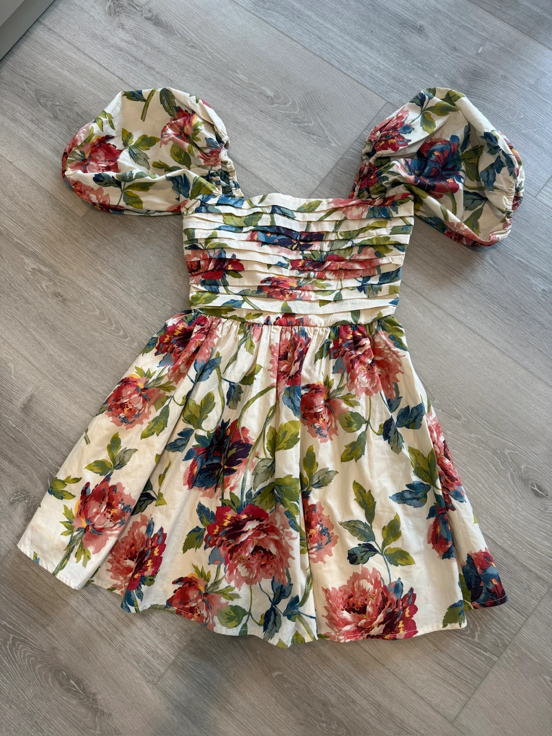 Abercrombie & Fitch Floral Puff Sleeve Dress