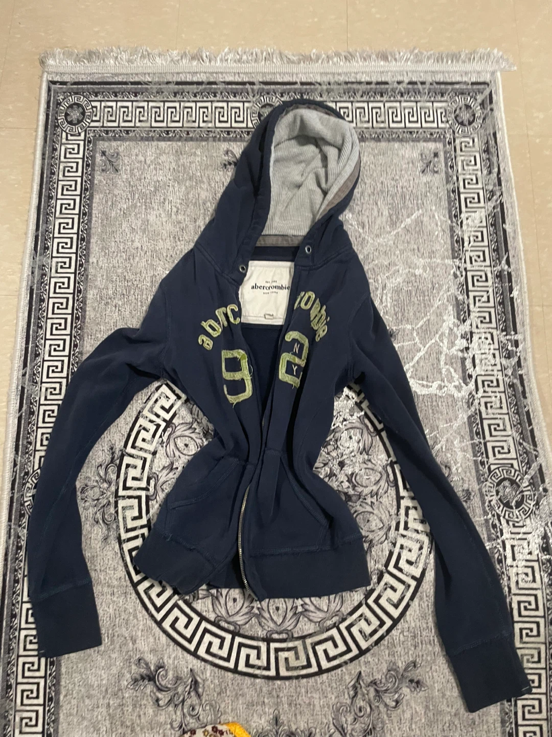 Abercrombie & Fitch Navy Zip-Up Hoodie - photo 2