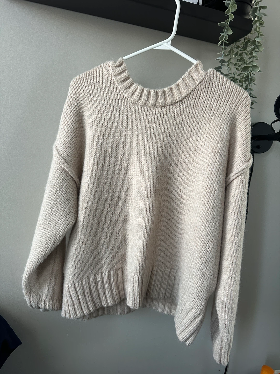 H&M Beige Knit Sweater - Size S