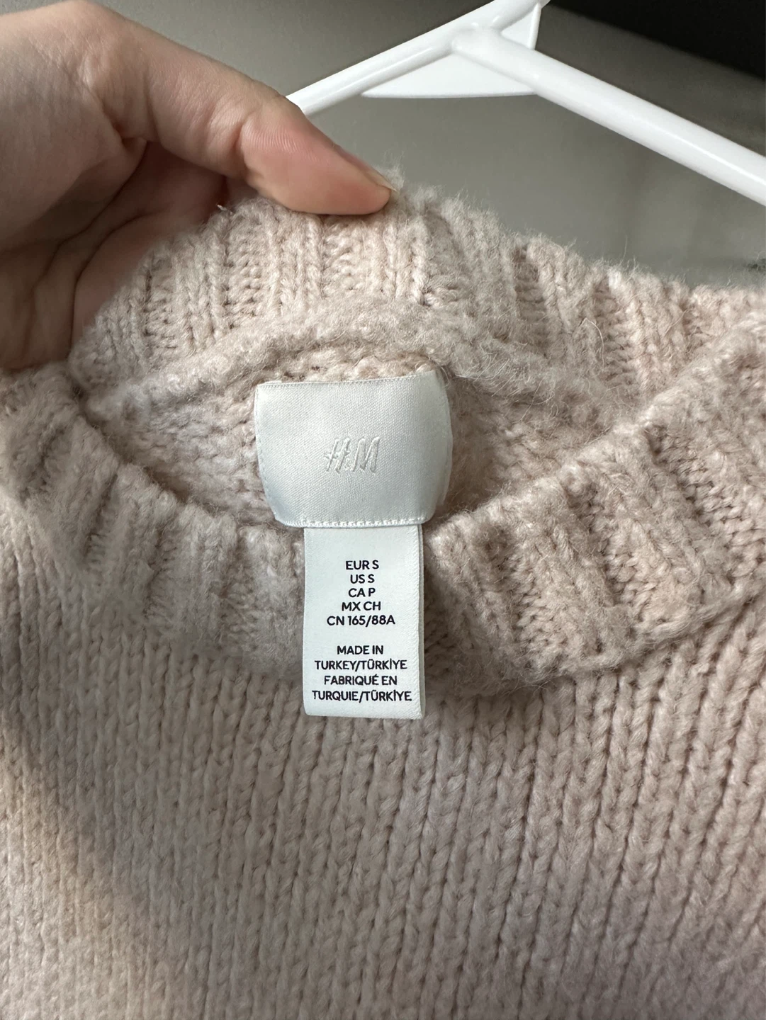 H&M Beige Knit Sweater - Size S - photo 2