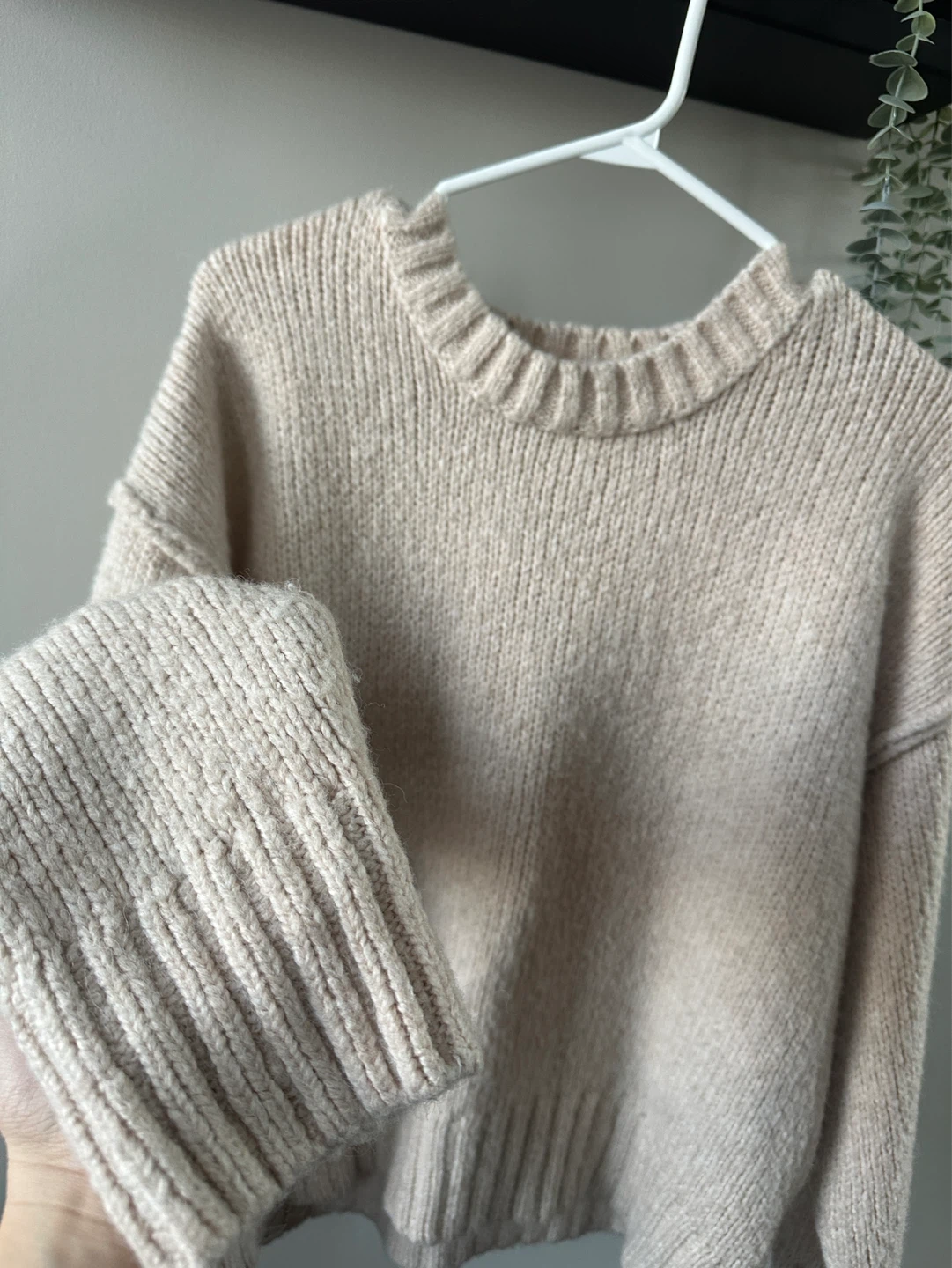 H&M Beige Knit Sweater - Size S - photo 3