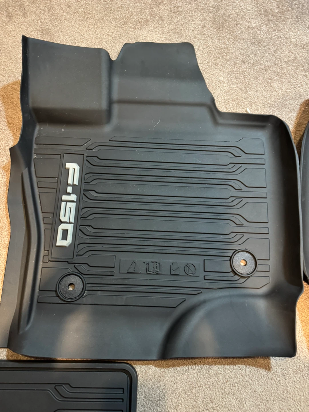 New Ford F-150 Super Crew Winter Rubber Mats Fits 2015-2026 - photo 3