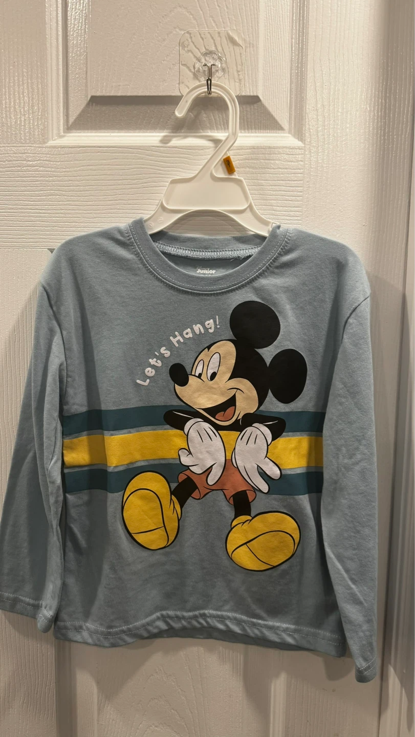 Disney Junior Mickey Mouse "Let's Hang!" T-Shirt Size 4T