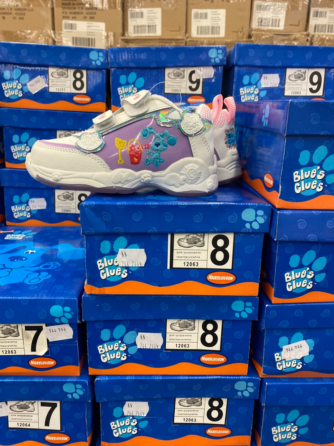 Blue's Clues Toddler Shoes - Pink/Purple/White Size 8