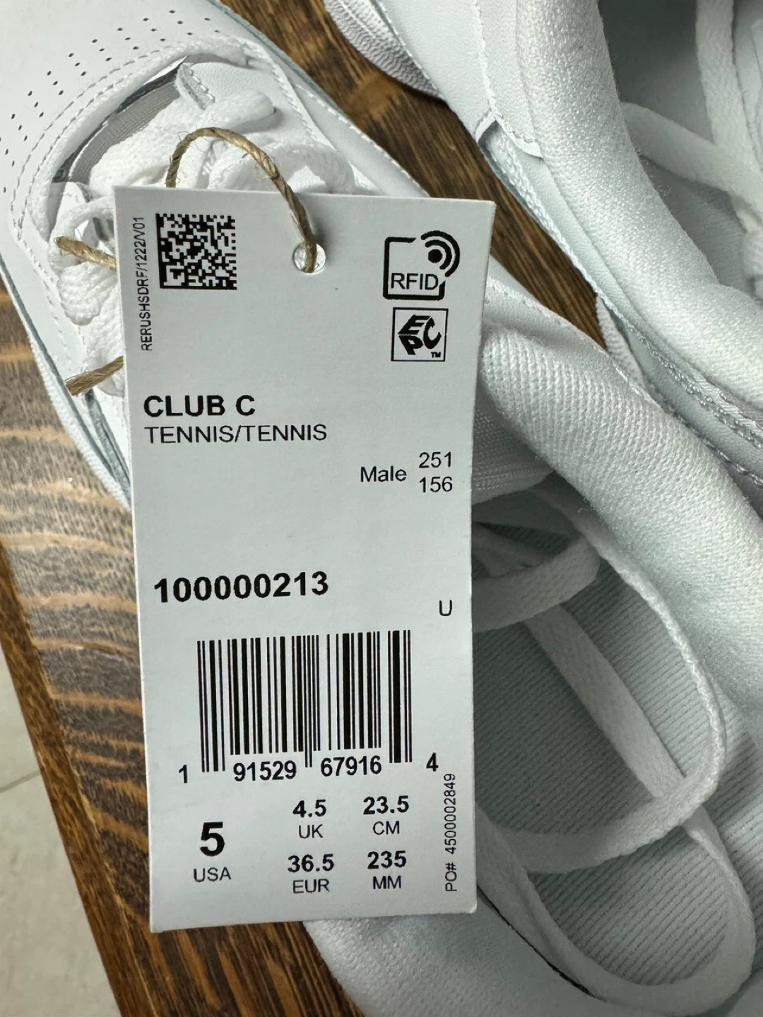 Reebok Club C Tennis Shoes White Size 5 USA - photo 2