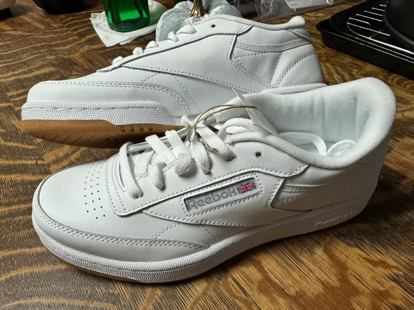 Reebok Club C Tennis Shoes White Size 5 USA