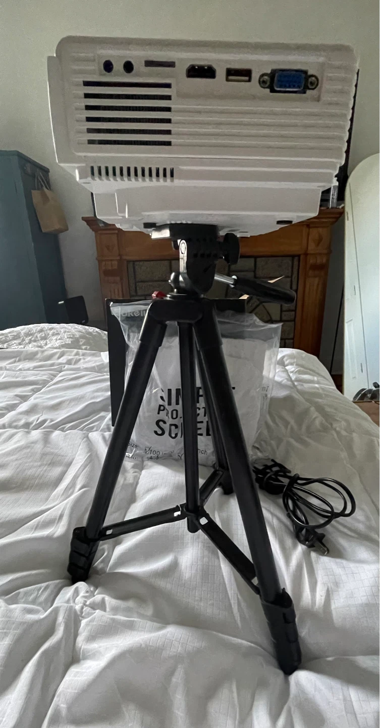 Eokeiy Projector with Tripod and Projection Screen - photo 3