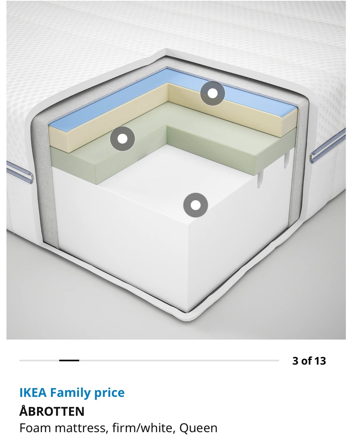 IKEA Foam Mattress- Firm- Queen Size - photo 4
