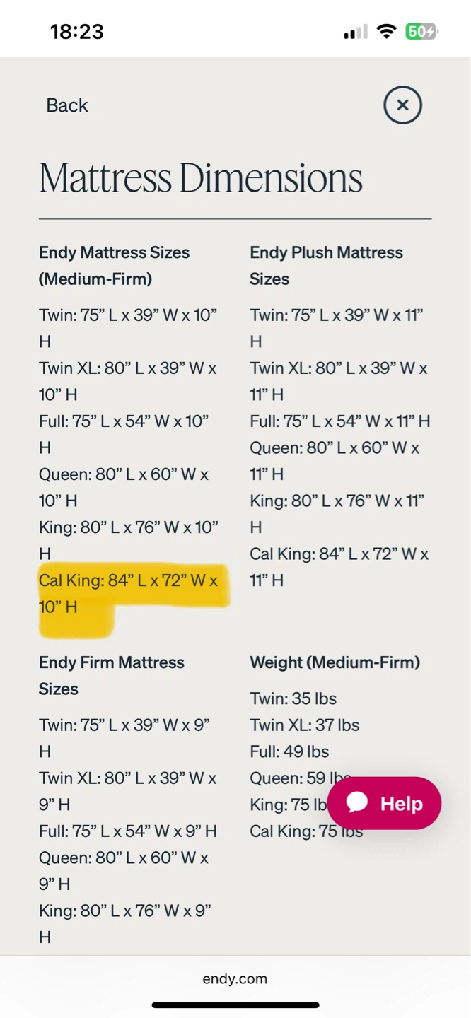 ENDY California King Mattress AND FRAME - photo 5