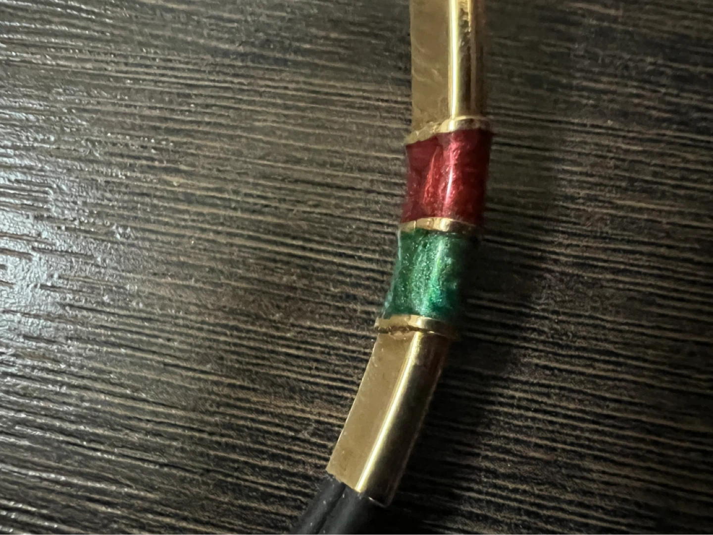 Gold Toned Rubber Cord Necklace with Colourful Beads - photo 5