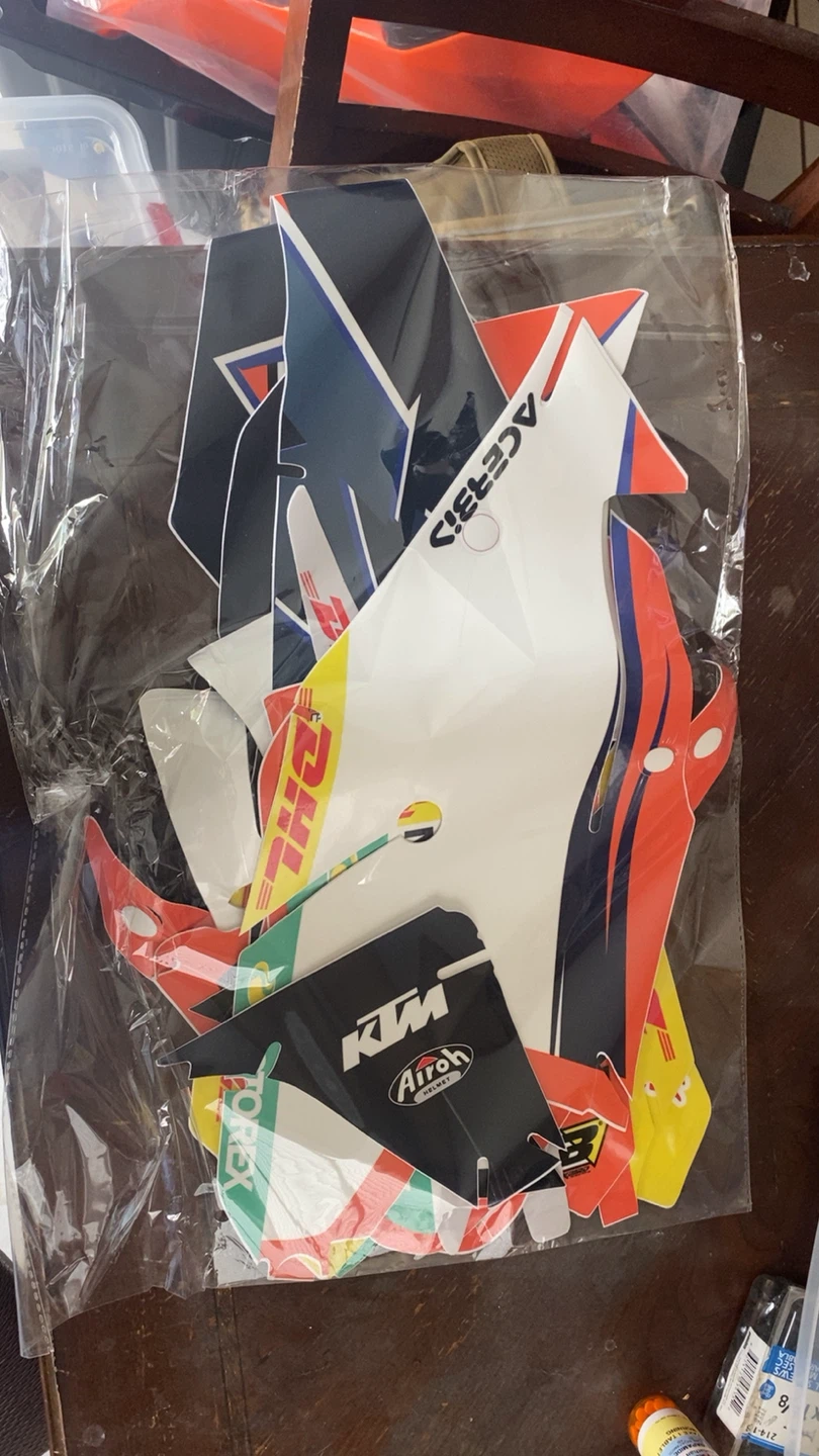 KTM & Acerbis Motorcycle Decal Sticker Pack