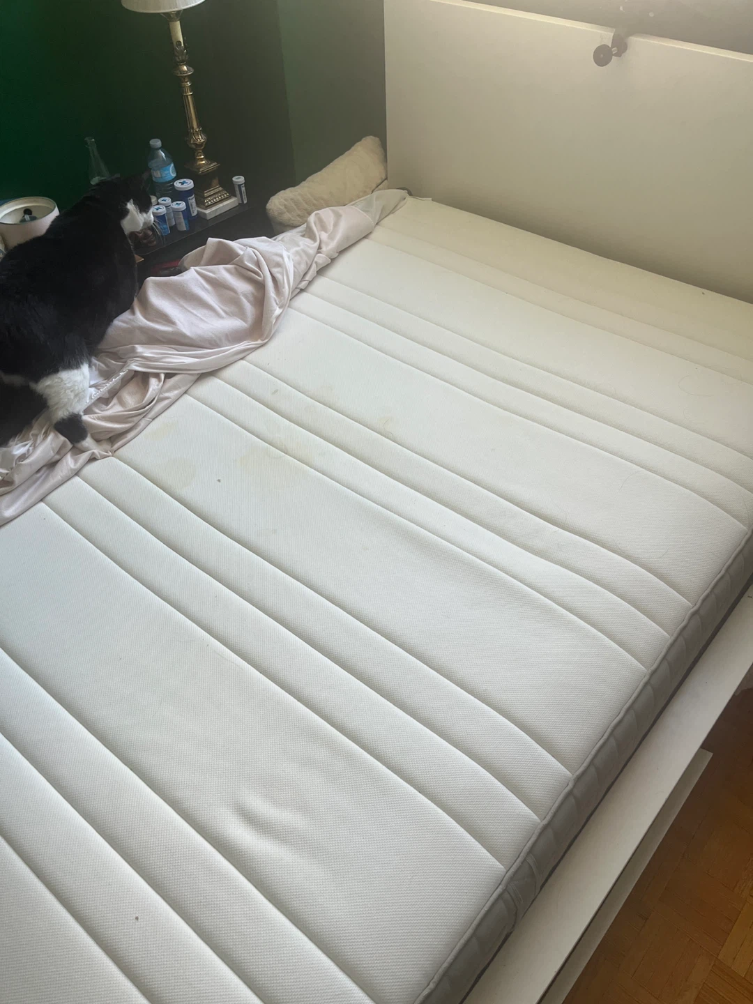 IKEA MALM Bed Frame White AND HAUGESUND Full/Double Mattress - photo 2