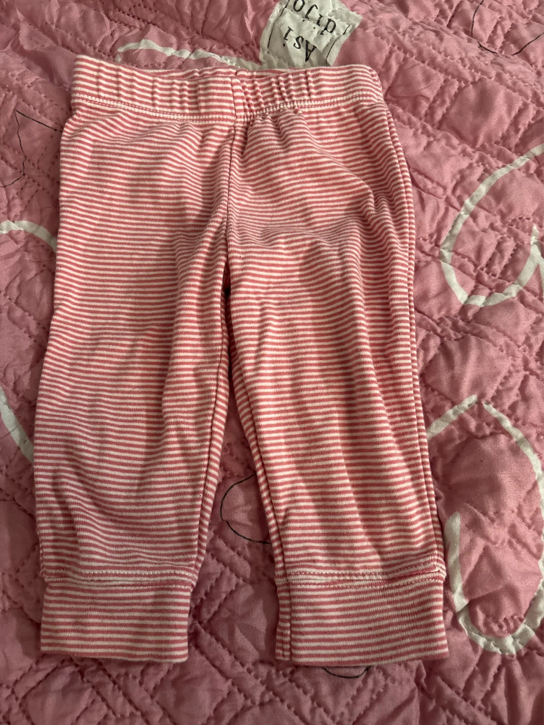 Carter's Pink & White Striped Baby Pants