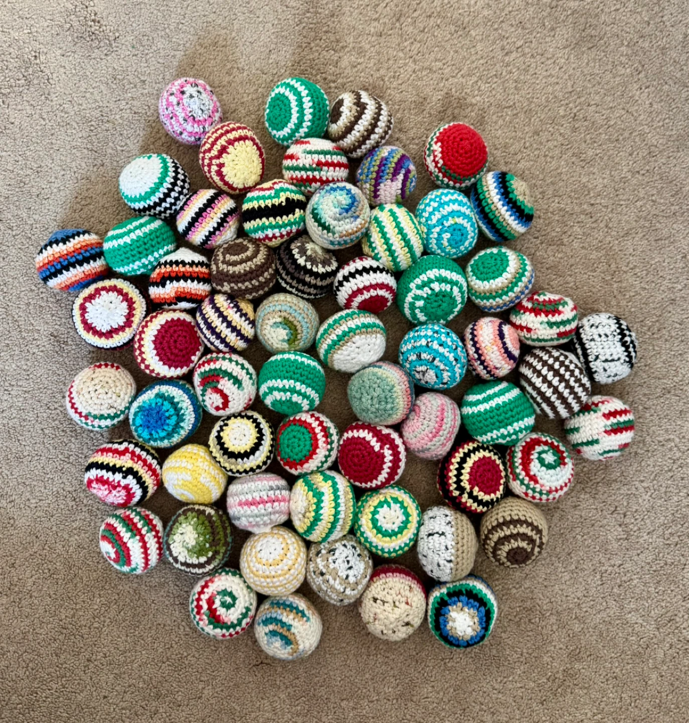 Hacky Sacks (crocheted by me)