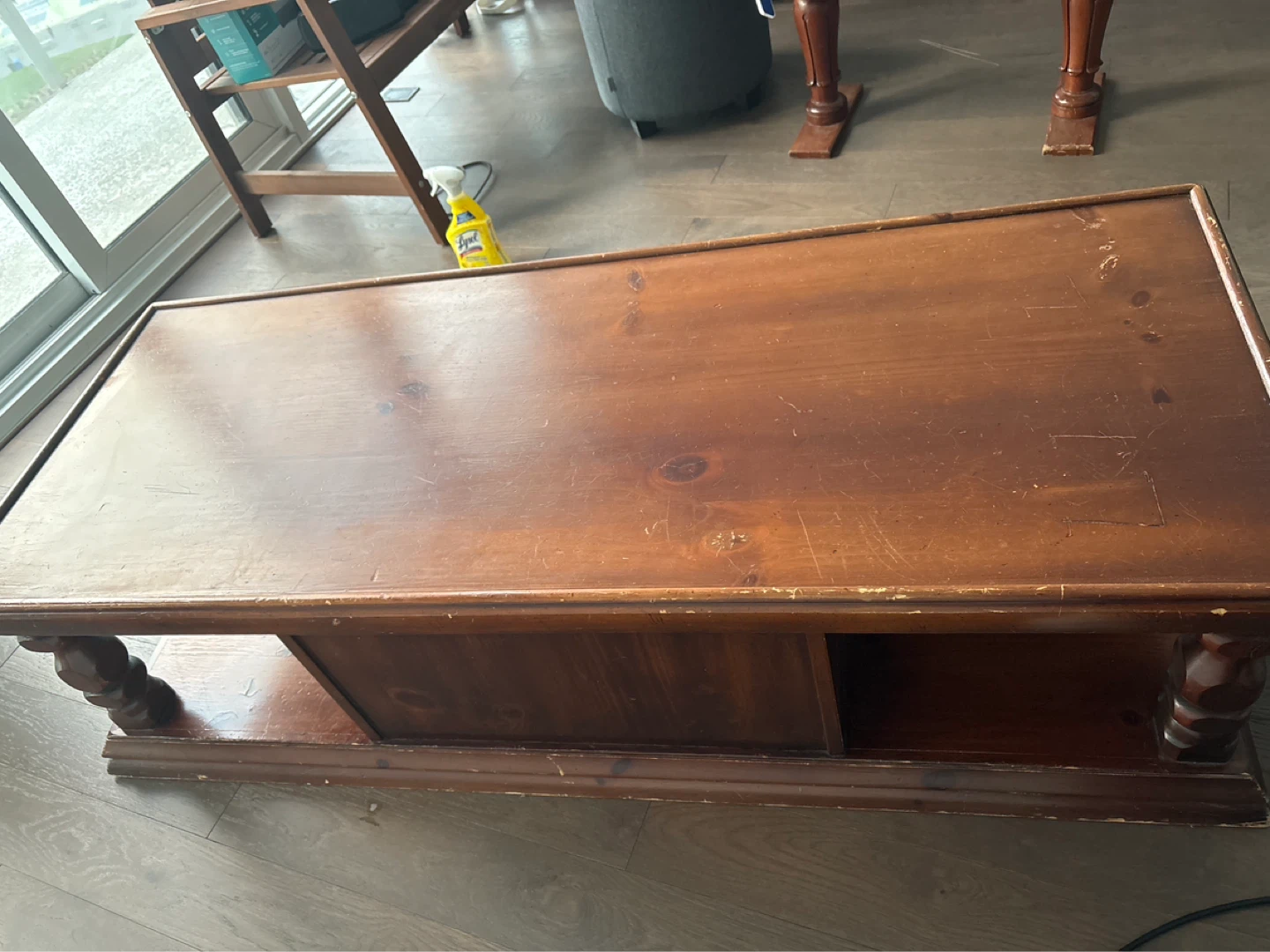 Vintage Wood TV stand - photo 4