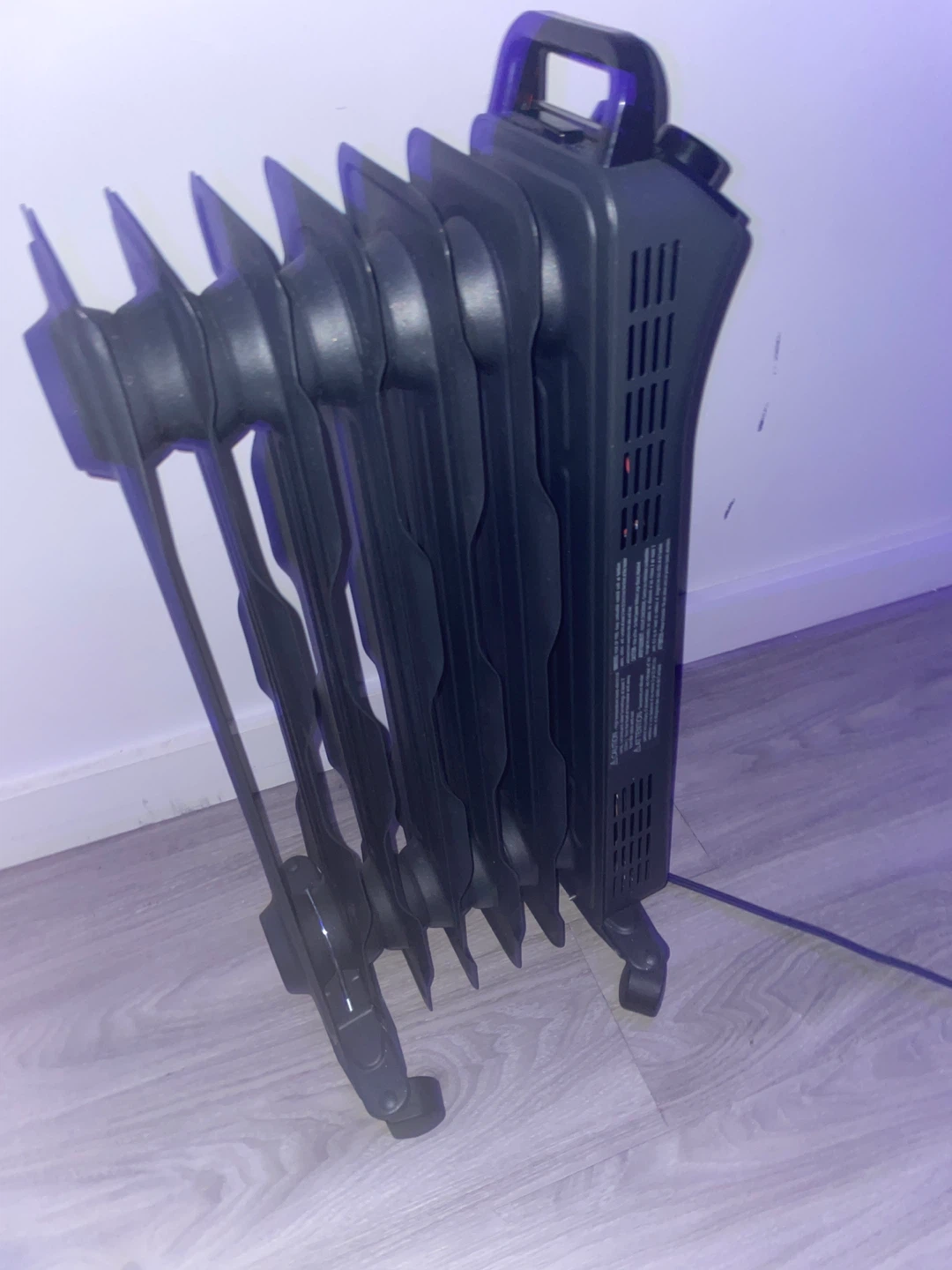 Black Oil Filled Radiator Heater