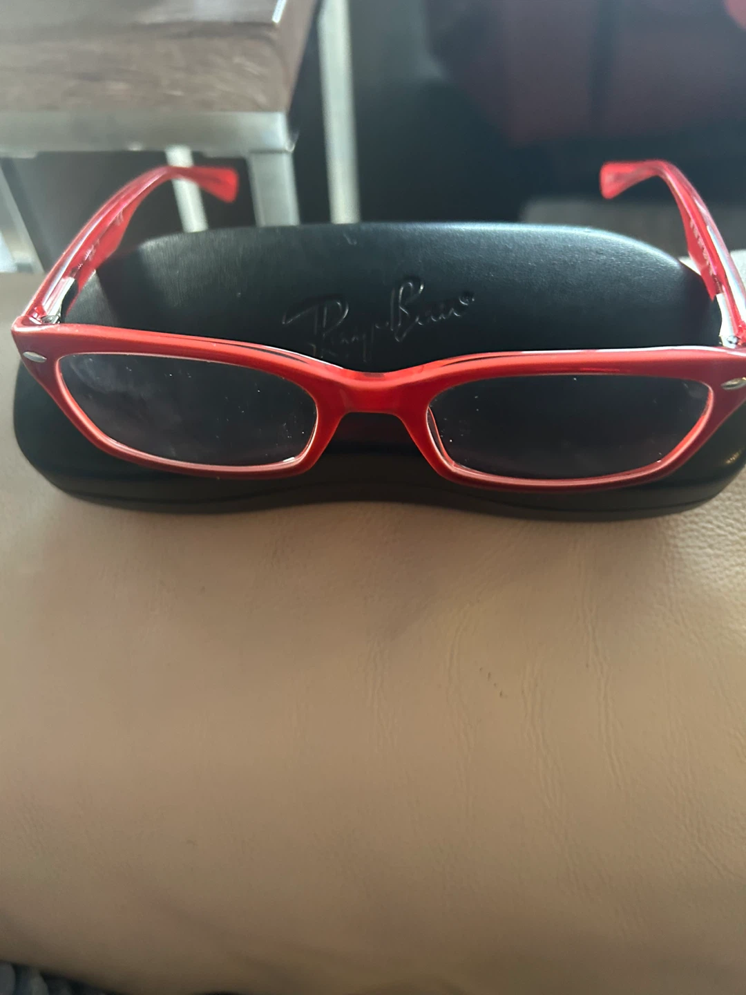 Ray-Ban Red Sunglasses with Case