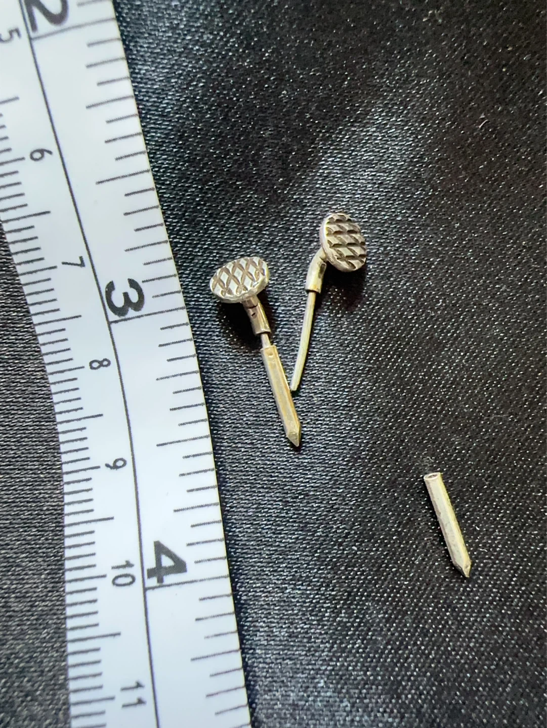Sterling silver Miniature Axe and Spear Earring Set - photo 2