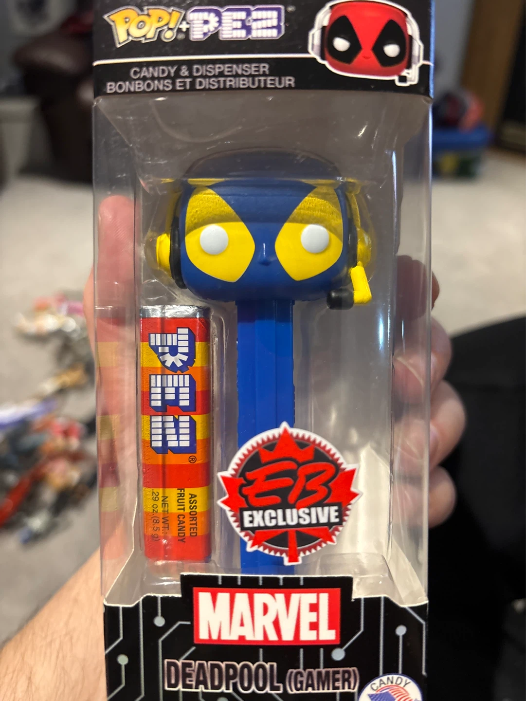 Pop! PEZ Marvel Deadpool (Gamer) Candy & Dispenser
