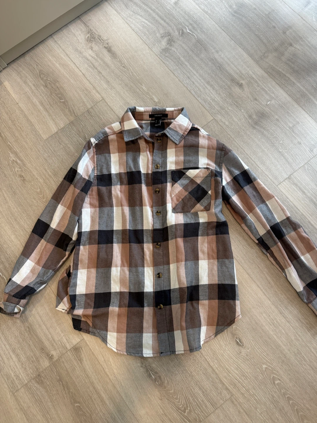 Forever 21 Plaid Flannel Shirt XS - photo 2