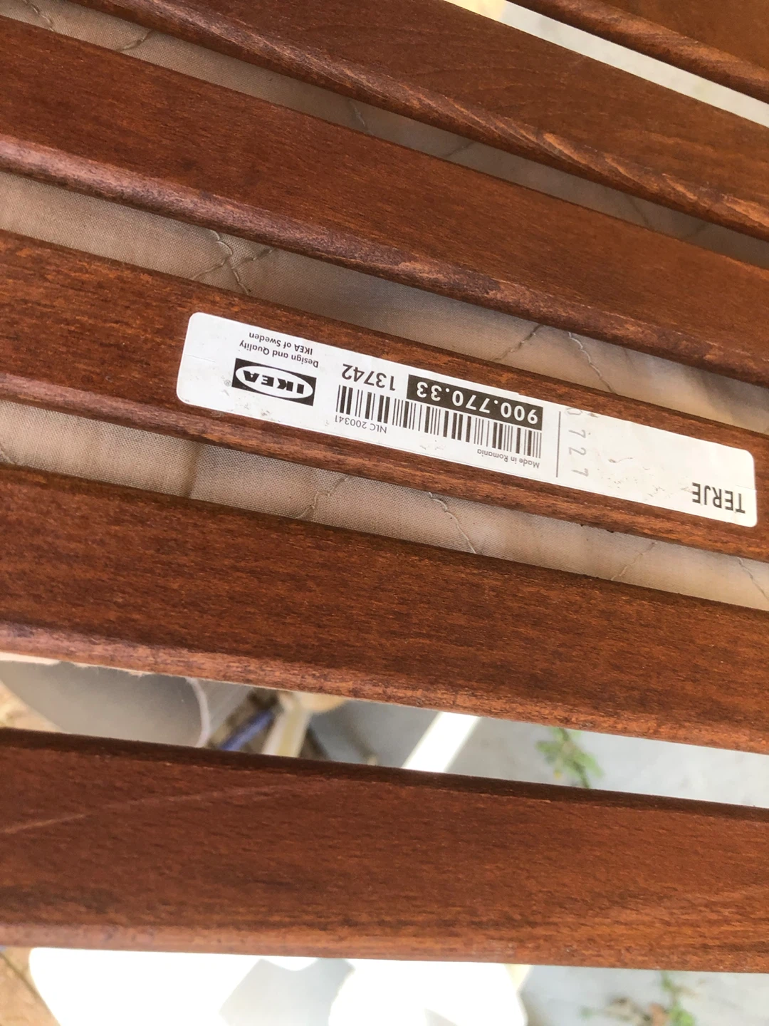 IKEA TERJE Folding Chair, Brown - photo 3