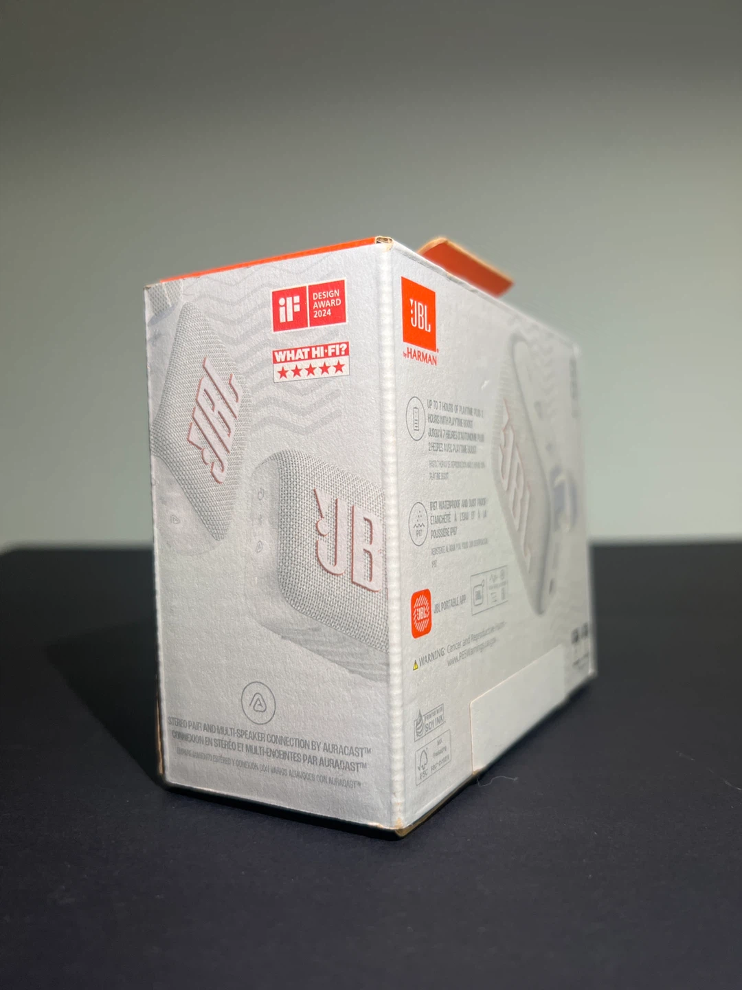 JBL GO4 Portable Bluetooth Speaker - White - photo 3
