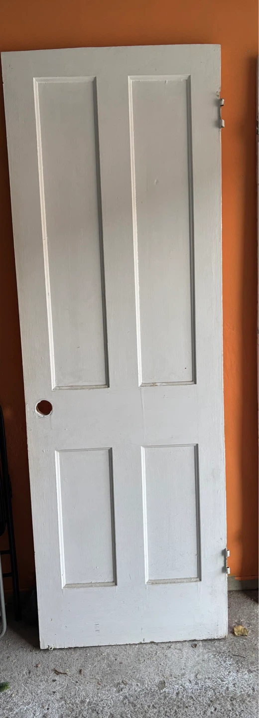 White 4-Panel Interior Door