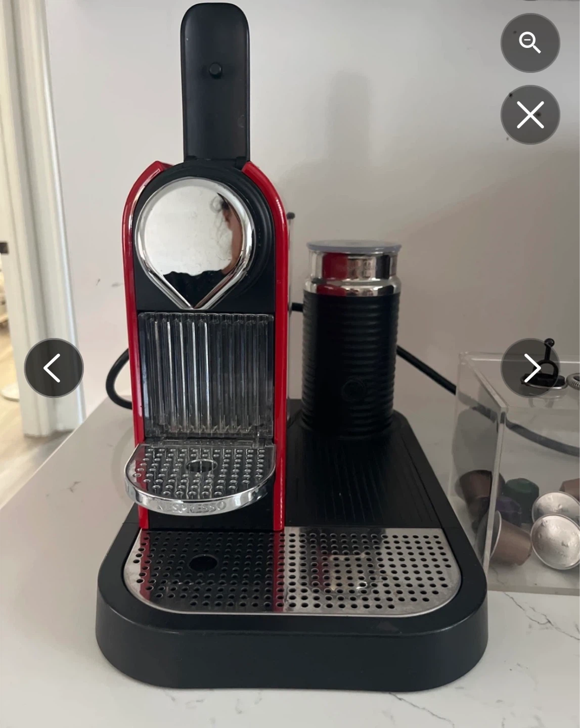 Nespresso Vertuo Red Coffee Machine with Aeroccino Milk Frother - photo 2