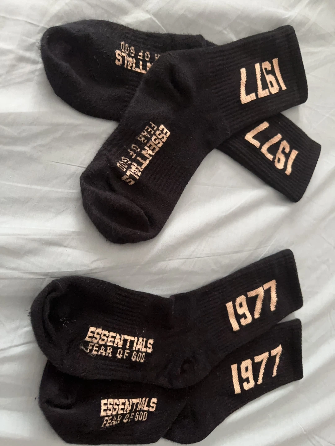 Fear of God Essentials "1977" Socks (Black)