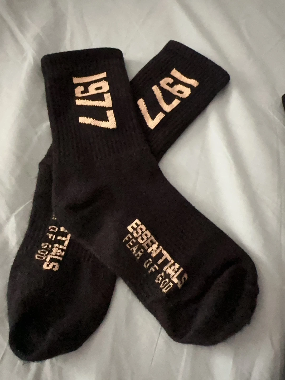Fear of God Essentials "1977" Socks (Black) - photo 2