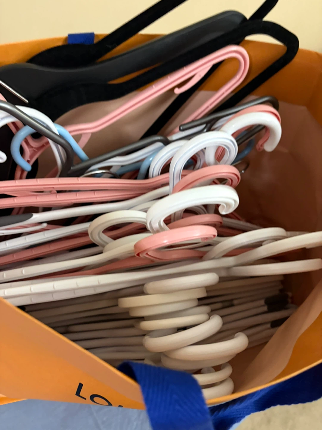 Assorted Coat Hangers in authentic LV shopping bag - photo 3