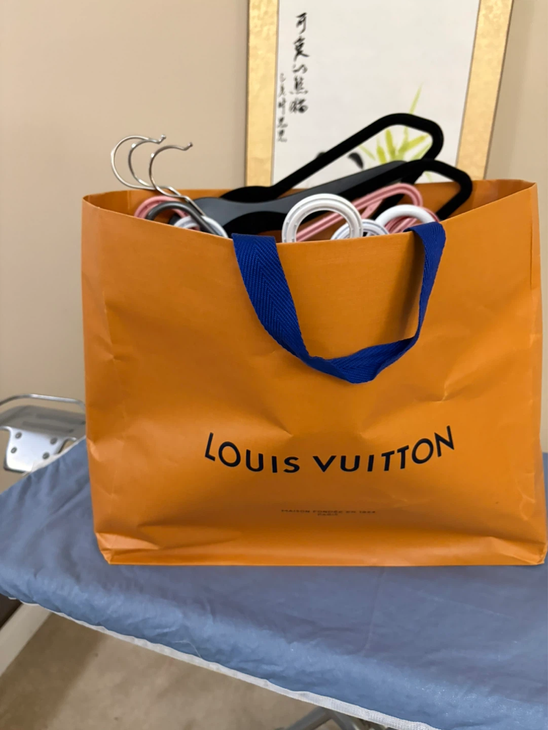 Assorted Coat Hangers in authentic LV shopping bag - photo 2