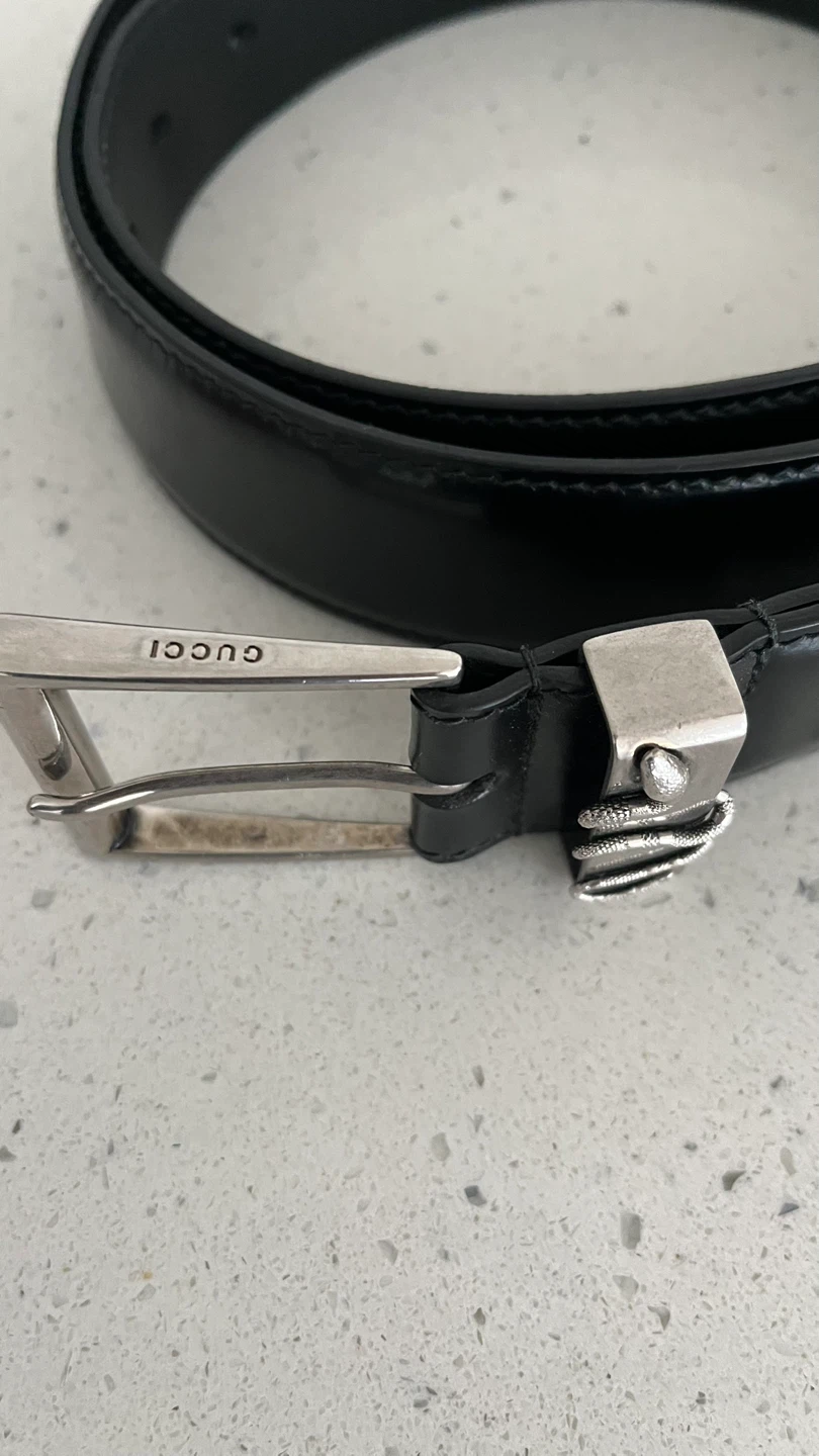 Gucci Black Leather Belt - photo 2