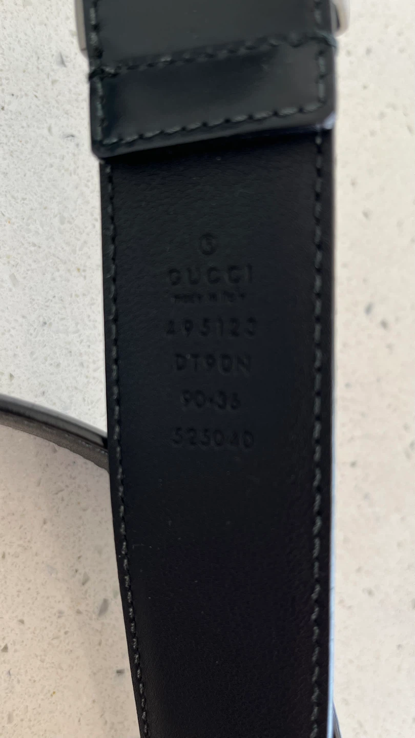 Gucci Black Leather Belt - photo 3