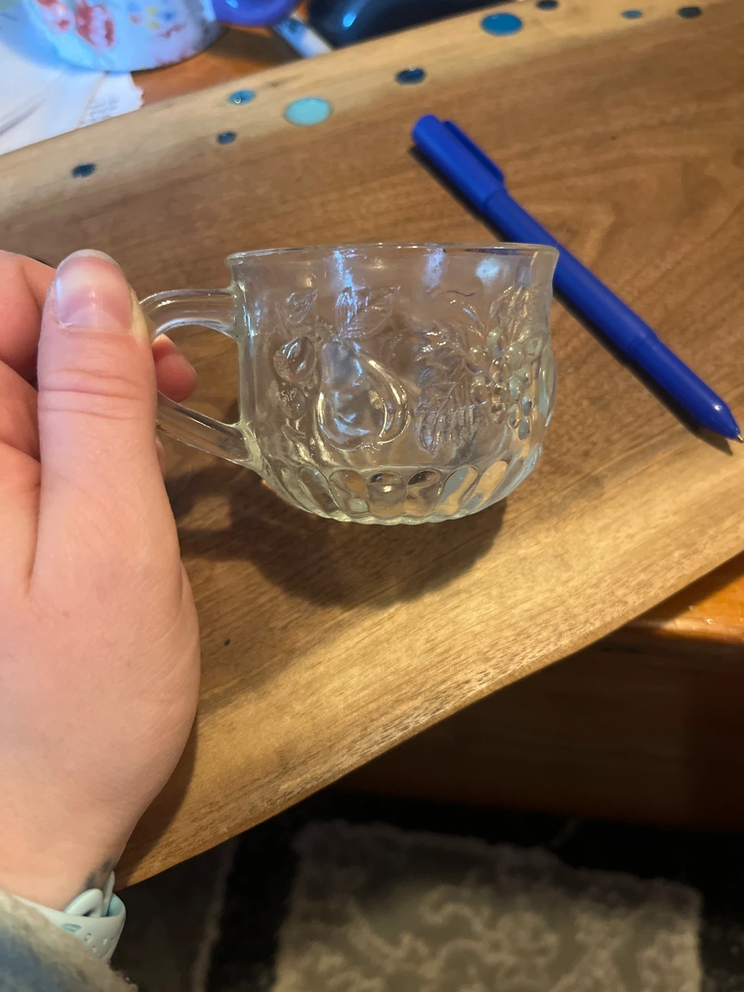 Glass Punch Bowl and Cups Set - photo 2