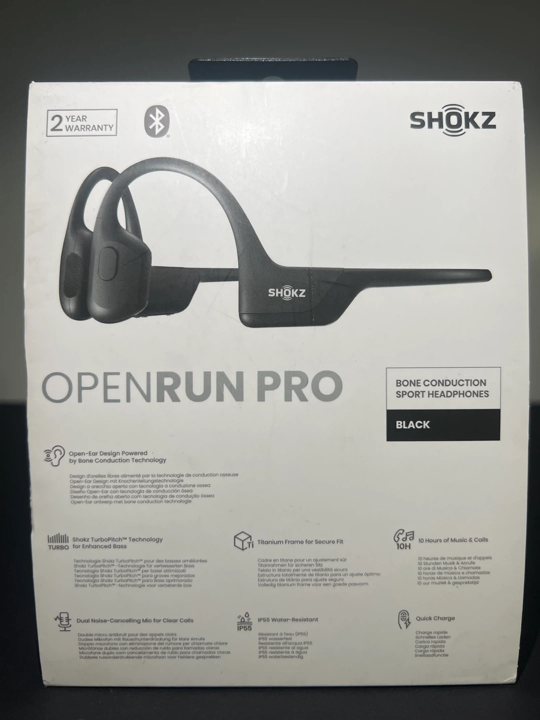 Shokz OpenRun Pro Bone Conduction Sport Headphones - Black - photo 2